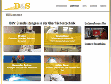 Tablet Screenshot of ds-sandstrahltechnik.de